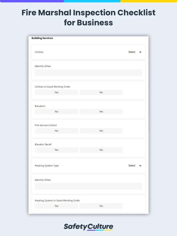 Fire Marshal Inspection Checklist for Business