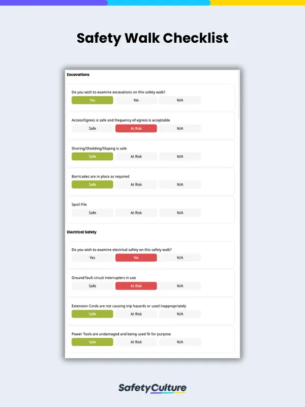Safety Walk Checklist
