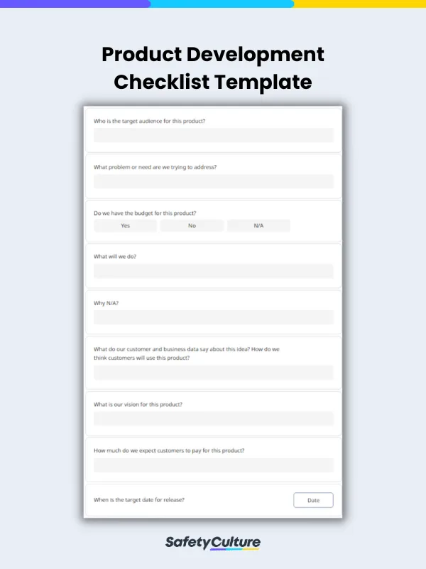 Free Product Development Templates| PDF | SafetyCulture