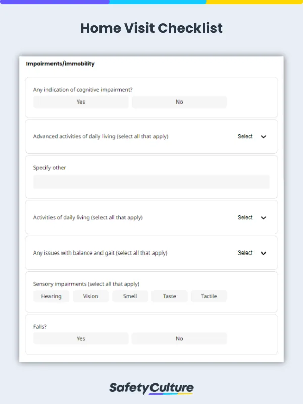 Home Visit Checklist