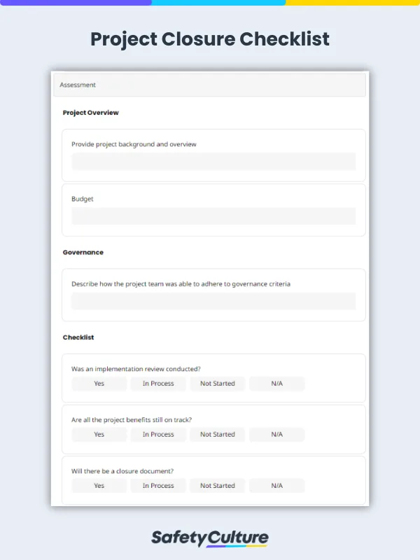 project closure checklist