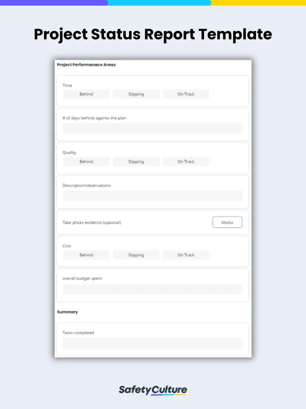 Project Status Report Template