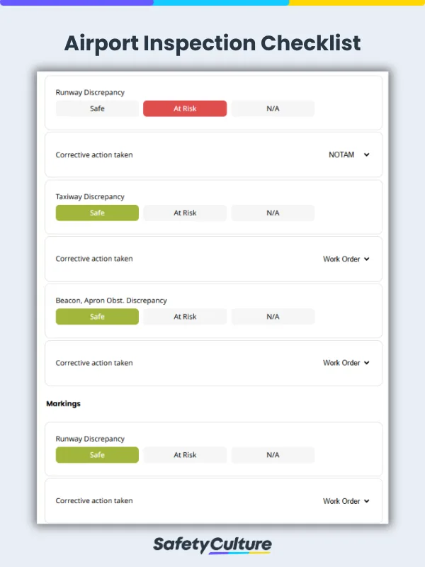 Airport Inspection Checklist