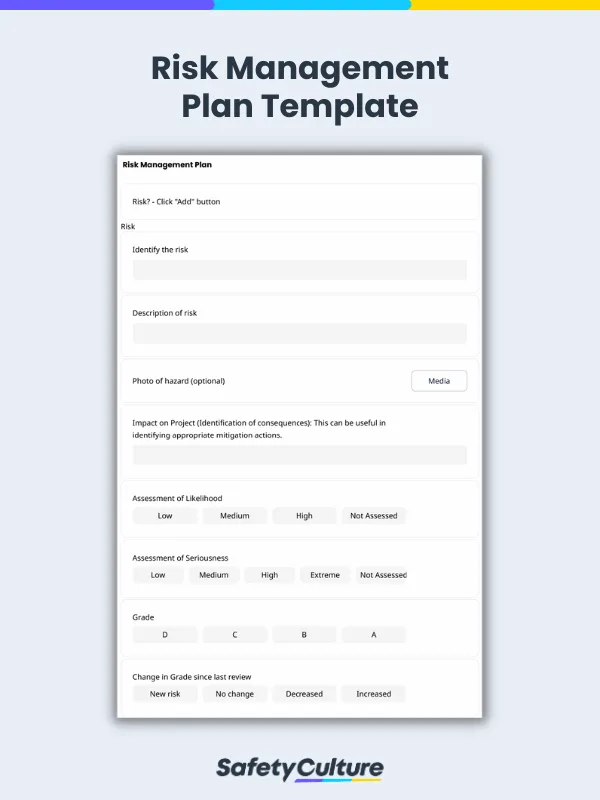 Risk Management Plan Template
