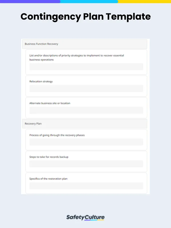 Contingency Plan Template