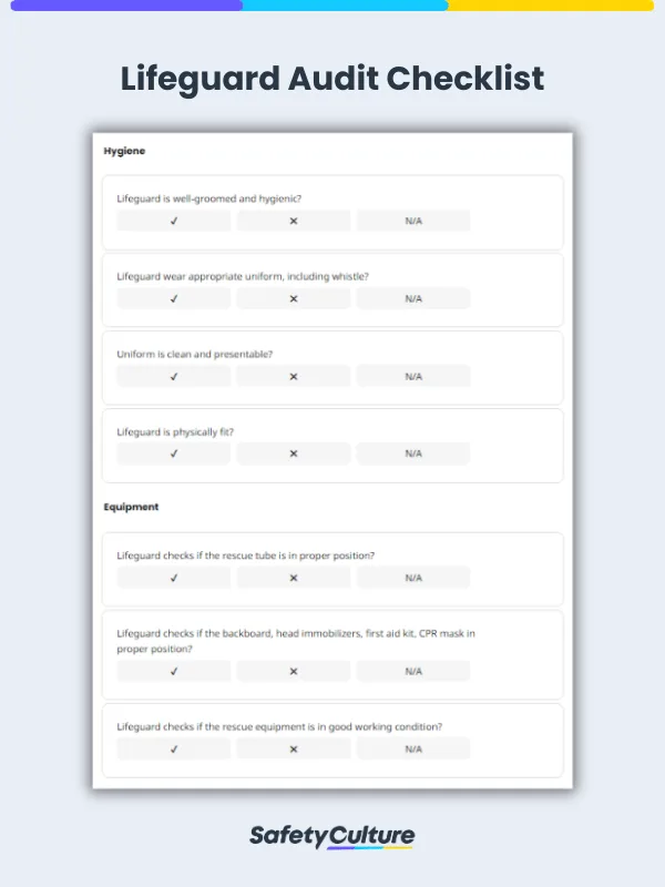 lifeguard audit checklist