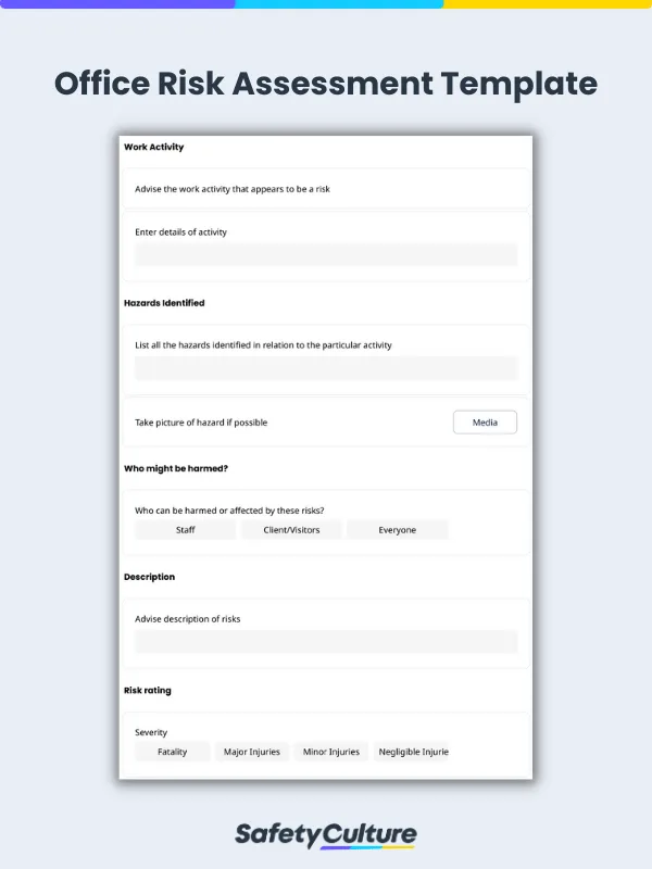 Office Risk Assessment Templates