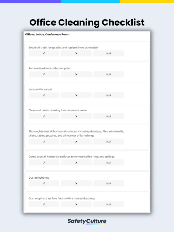 Office Cleaning Checklist