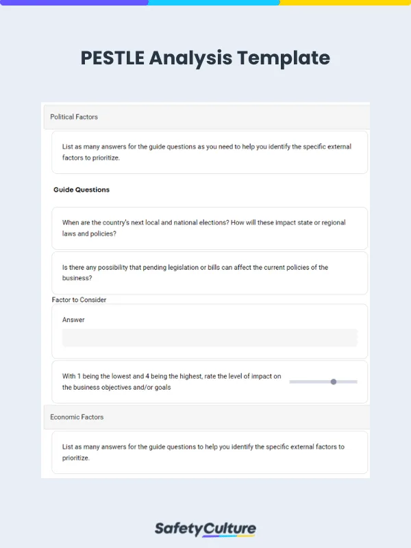 PESTLE Analysis Template
