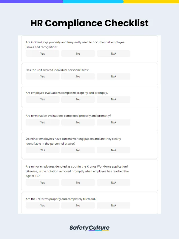 HR Compliance Checklist