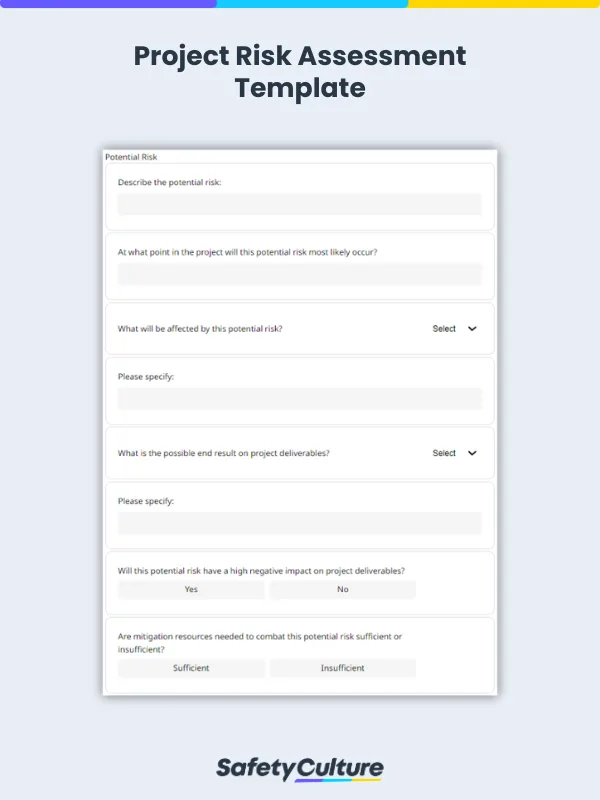 Project Risk Assessment Template