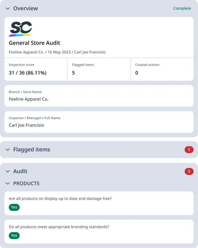 Retail Store Audit Checklist