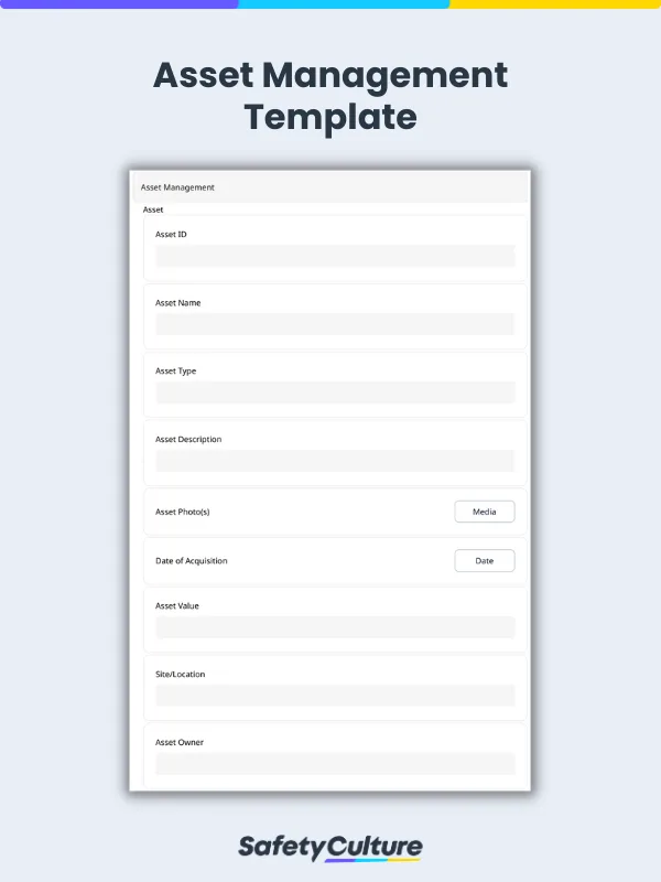 Asset Management Template