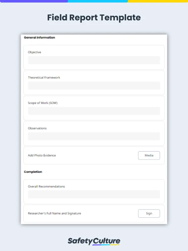 Field Report Template