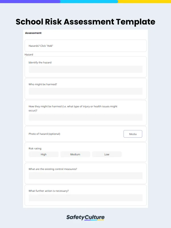 School Risk Assessment Template