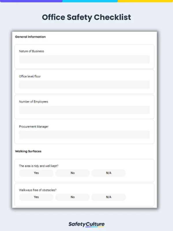 Office Safety Checklist
