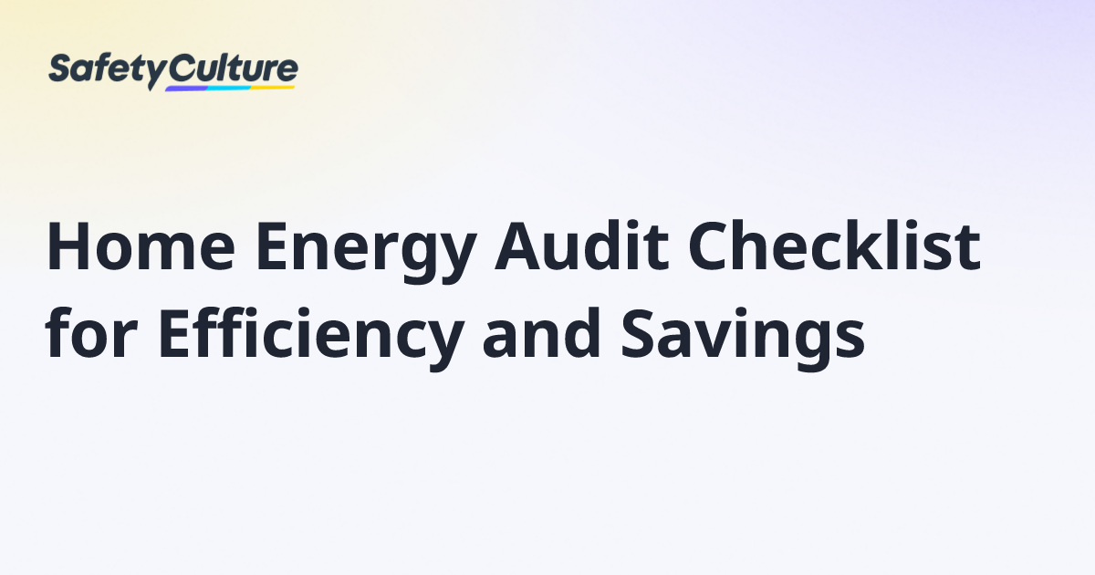 Stunning Home Energy Audit Checklist For-Energy Efficient image